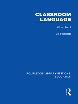 cover image of Classroom Language